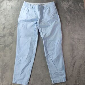 J Crew Mens Blue Oxford Scout Pants 30x30 Slim‎ Fit 100% Cotton Casual Workwear